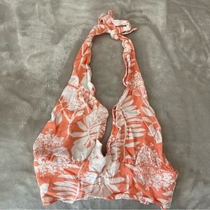 Hawaiian print crop top